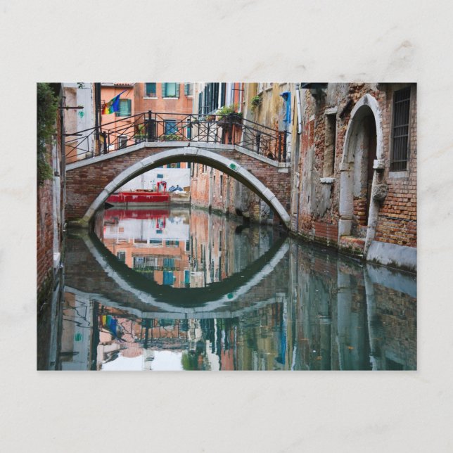 Carte Postale Pont sur le canal de Venise (Devant)