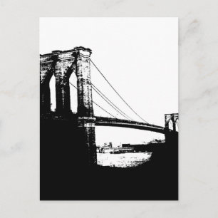 Carte Postale Pont vintage Brooklyn