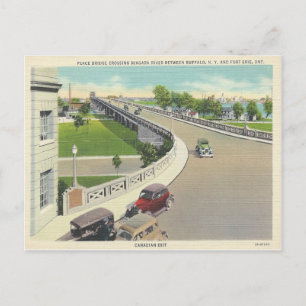 Carte Postale Pont vintage de la paix traversant New York (Ontar