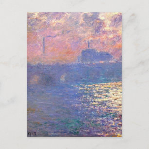 Carte Postale Pont Waterloo, effet de lumière du soleil par Clau