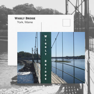 Carte Postale Pont Wiggly York Maine Photographique