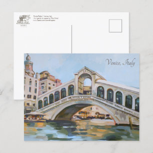 Carte Postale Ponte Rialto   Venise, Italie