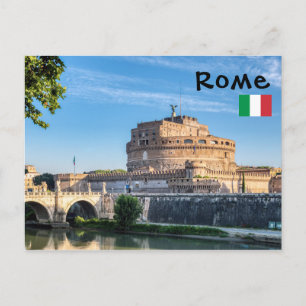 Carte Postale Ponte Sant'Angelo à l'aube - Rome, Italie