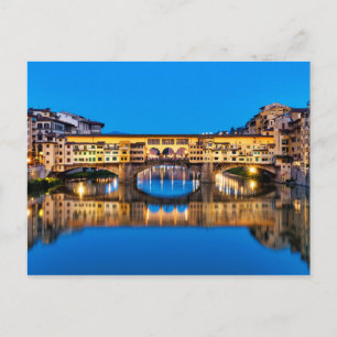 Carte Postale Ponte Vecchio la nuit