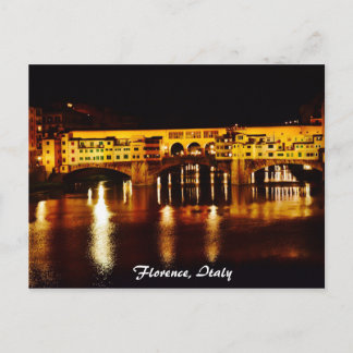 Carte Postale Ponte Vecchio pont à Florence, Italie