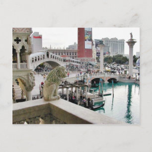 Carte Postale Ponts Canals Gondolas Las Vegas
