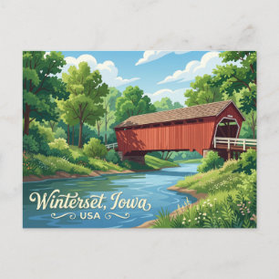 Carte Postale Ponts du comté de Madison aux États-Unis