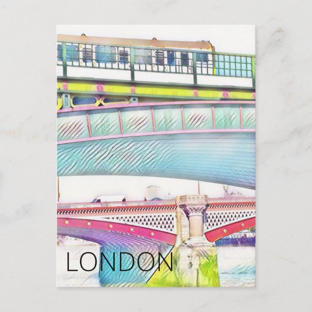 Carte Postale Ponts Londres (Devant)