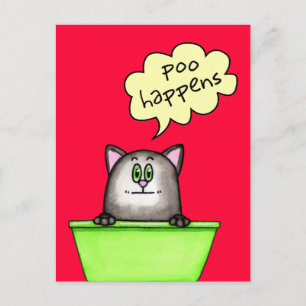 Carte postale Poo Happens