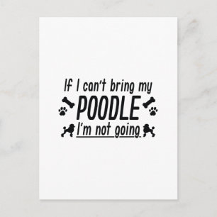 Carte Postale Poodle