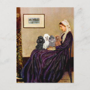 Carte Postale Poodles (quatre) - Whistler&apos ; s Mère