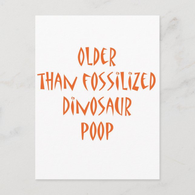 Carte Postale Poop de dinosaure fossilisé (Devant)