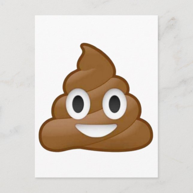 Carte Postale Poop émoji (Devant)