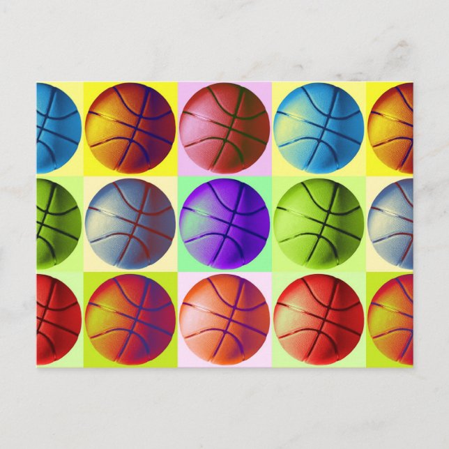 Carte Postale Pop Art Basket (Devant)