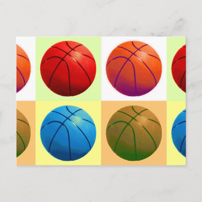 Carte Postale Pop Art Basket (Devant)