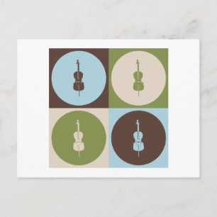 Carte Postale Pop Art Cello