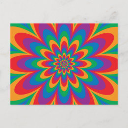 Carte Postale Pop art Flower