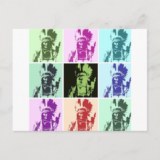 Carte Postale Pop Art Geronimo (Devant)