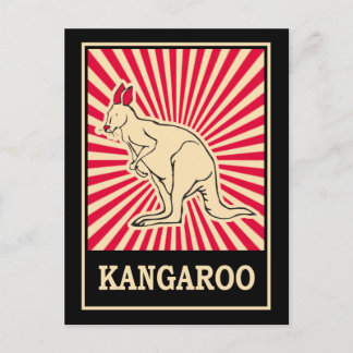 Carte Postale Pop Art Kangaroo