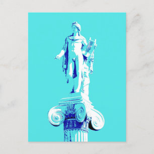 Carte Postale Pop art sculpture ancienne Apollon