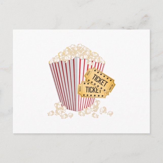 Carte Postale Pop-corn movie (Devant)