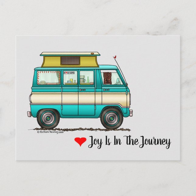 Carte Postale Pop Top Van Camper (Devant)