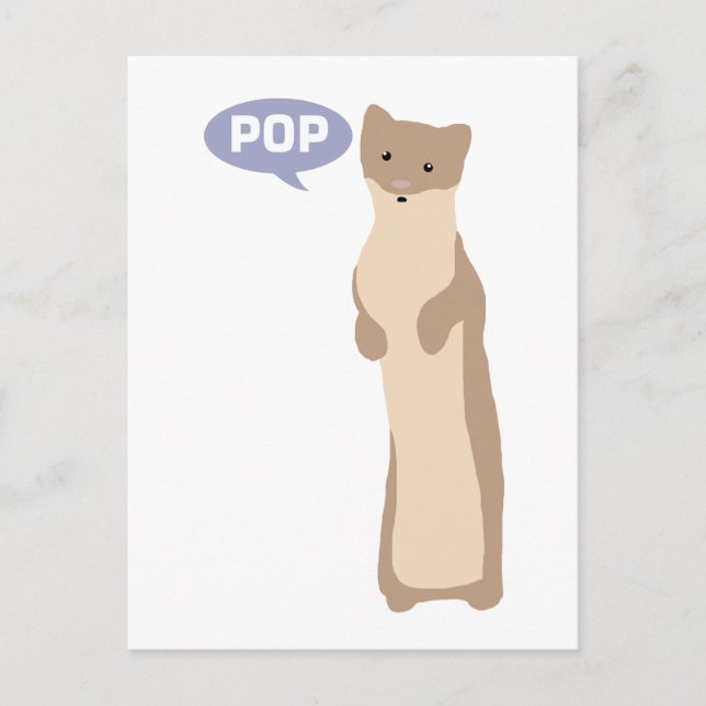 Carte Postale Pop va dans la farine (Devant)