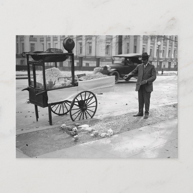 Carte Postale Popcorn À Vendre, 1926 (Devant)
