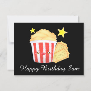 Carte Postale Popcorn Et Billets De La Nuit Du Film