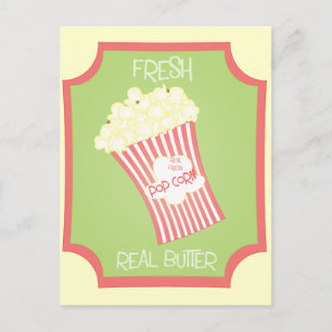 Carte Postale Popcorn frais