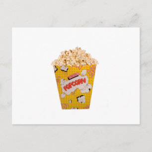 Carte Postale Popcorn rétro - Couleur