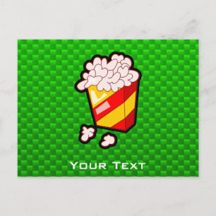 Carte Postale Popcorn vert