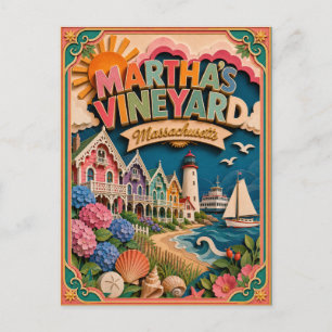 Carte Postale PopCut États Martha's Vineyard Massachusetts