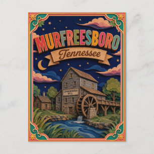 Carte Postale PopCut États Murfreesboro Tennessee Art en Papier