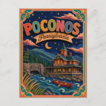 PopCut États Poconos Pennsylvanie Art Papier