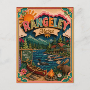 Carte Postale PopCut États Rangeley Maine Art Papier