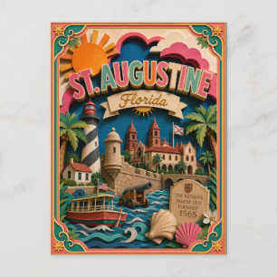 Carte Postale PopCut États St. Augustine Floride Art Papier