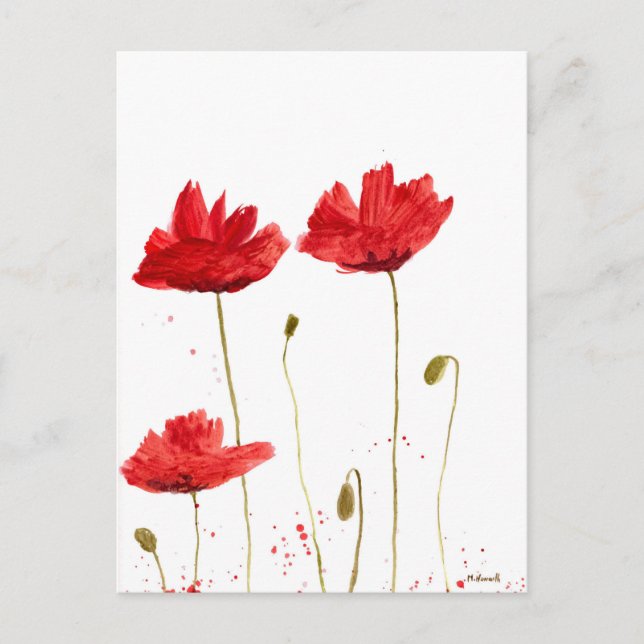 Carte Postale Poppies (Devant)