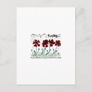 Carte Postale Poppies