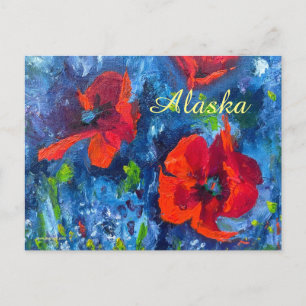 Carte postale Poppies de l'Alaska