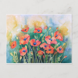 Carte Postale Poppies dynamiques