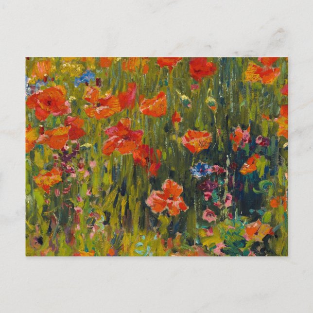 Carte Postale Poppies Robert Vonnoh (Devant)