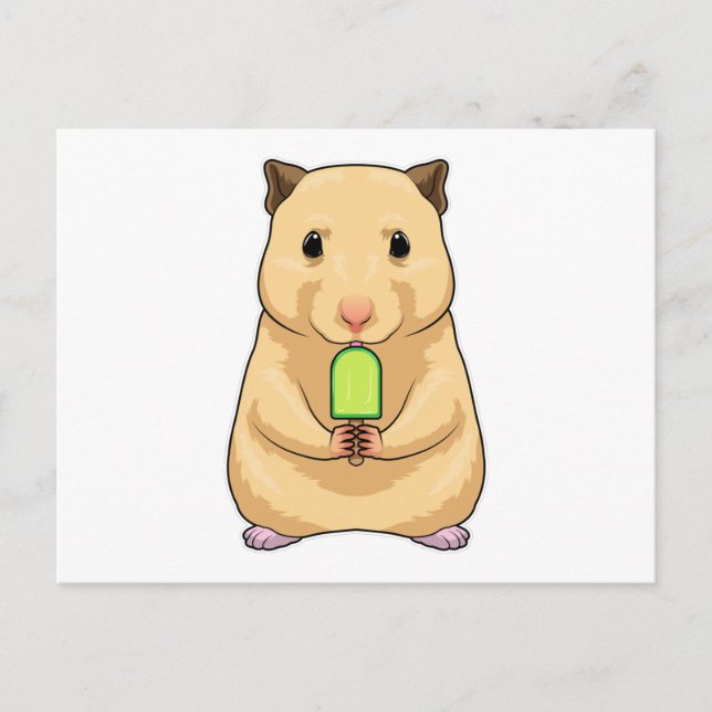 Carte Postale Popsicle de hamster (Devant)