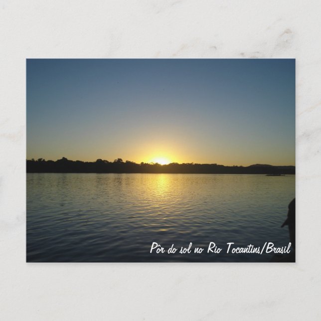 Carte Postale Por do Sol no Rio Tocantins (Devant)