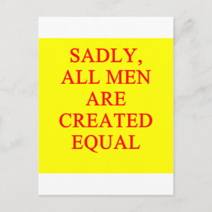 Carte Postale porc chauviniste féminin