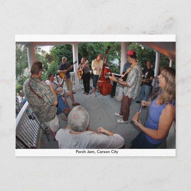 Carte Postale Porch Jam, Carson City (Devant)