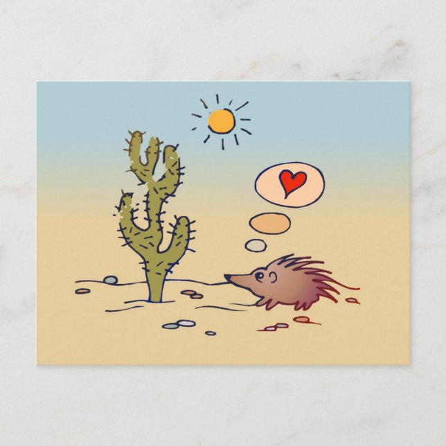Carte Postale Porcupine Love (Devant)