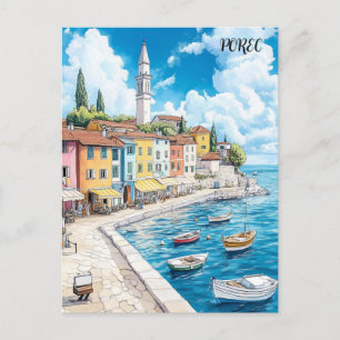 Carte Postale Porec Croatie Voyage