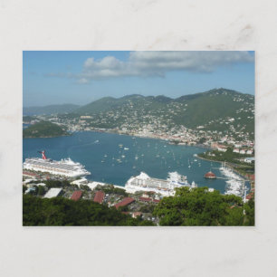 Carte Postale Port à St. Thomas Îles Vierges américaines