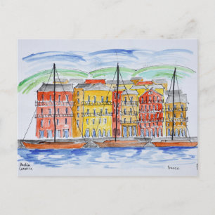 Carte Postale Port, Bastia Corse, France